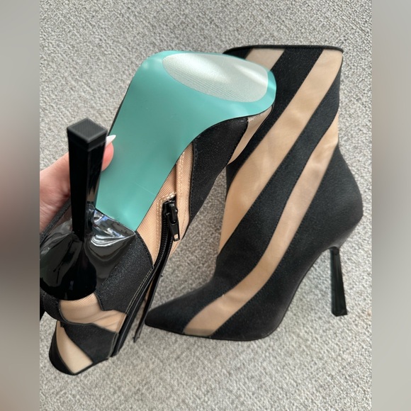 Betsey Johnson Black and Nude Boots - Picture 9 of 10